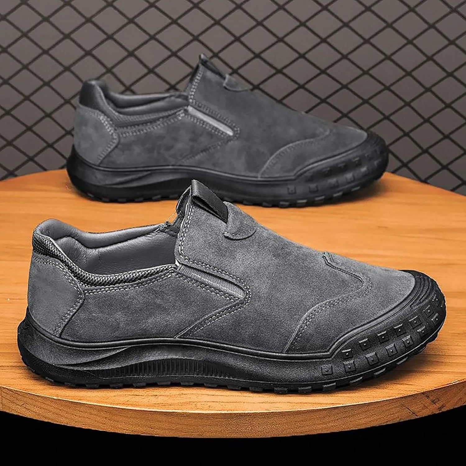 Mens Shoes Casual Mens Slip On Sneakers Mens Loafers Casual Slip On Comfy Casual Closed Back Christmas Sneakers for Women Comfortable & Lightweight