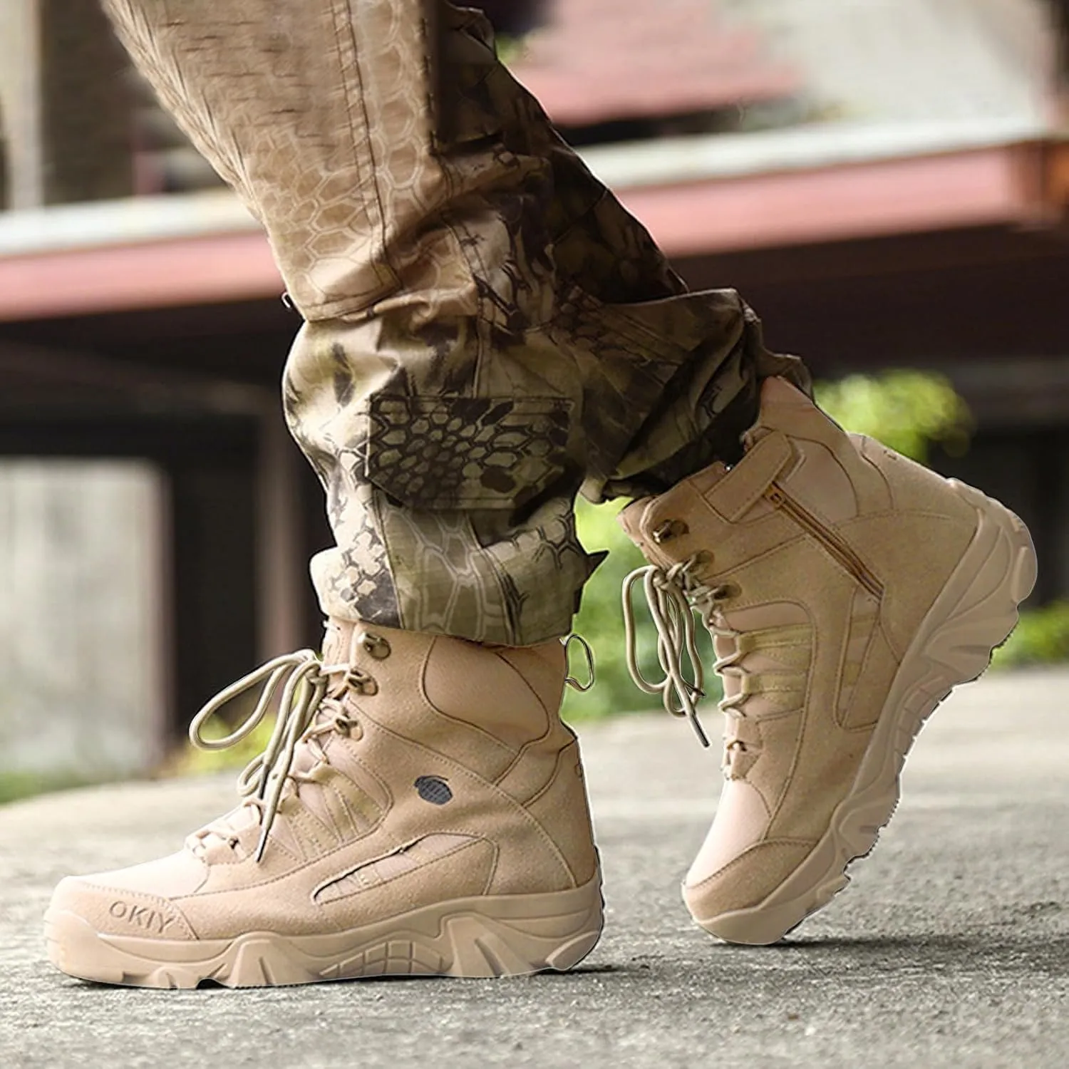 Men's Shoes High Top Lace Up Casual Shoes Outdoor Climbing Desert Boots Short Mens Low Cut Boots Casual Sneaker