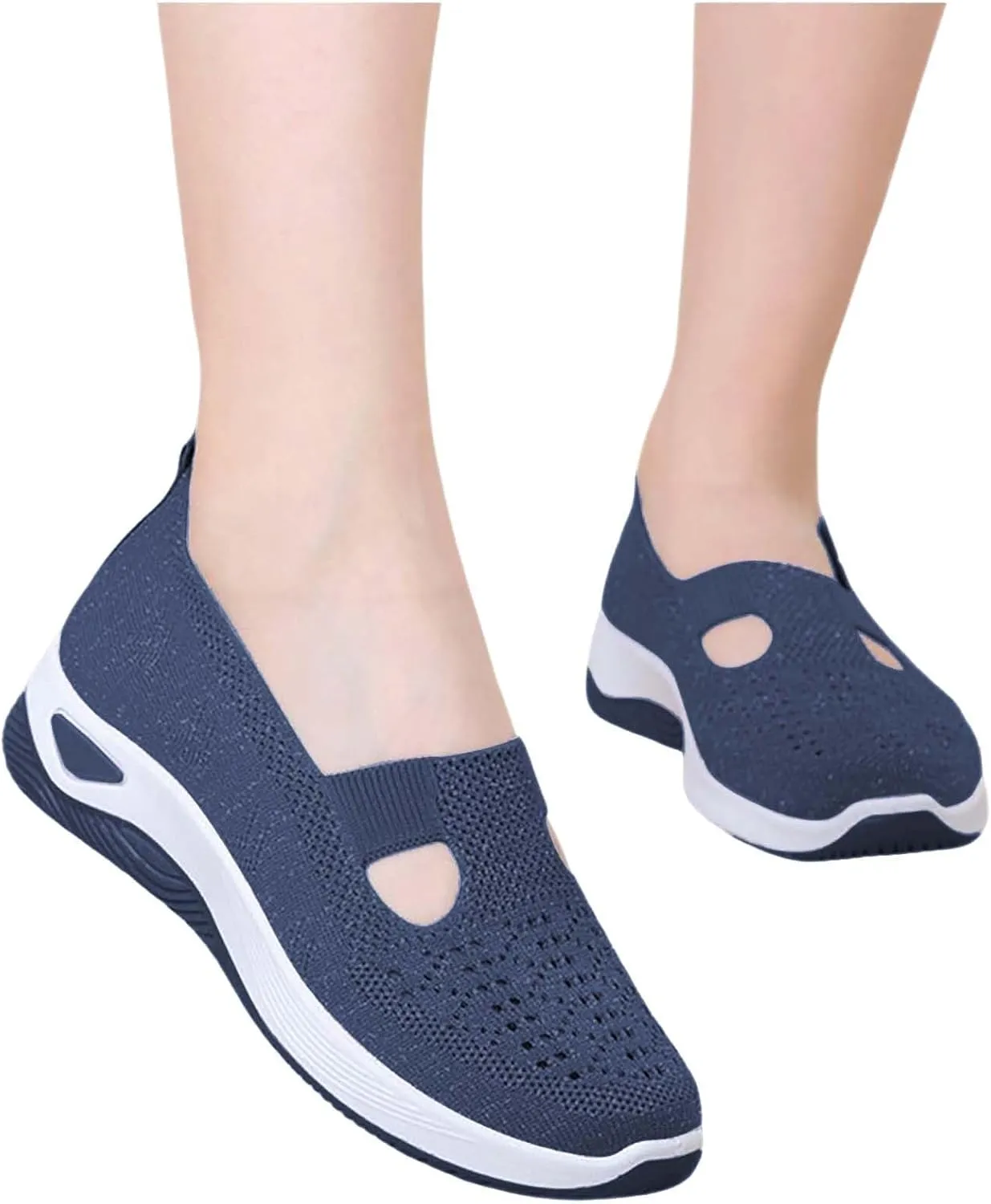 Mens Shoes Slip On Women's Sneakers Mens Loafers Casual Slip On Lightweight Cute Round Toe Christmas Running Shoes Women Loafers for Women Casual