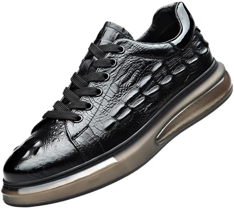 Men's Slim-Fit Derby Business Shoes - Textured Leather Construction with Arch Support for Office & Formal Gatherings
