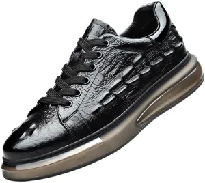 Men's Slim-Fit Derby Business Shoes - Textured Leather Construction with Arch Support for Office & Formal Gatherings