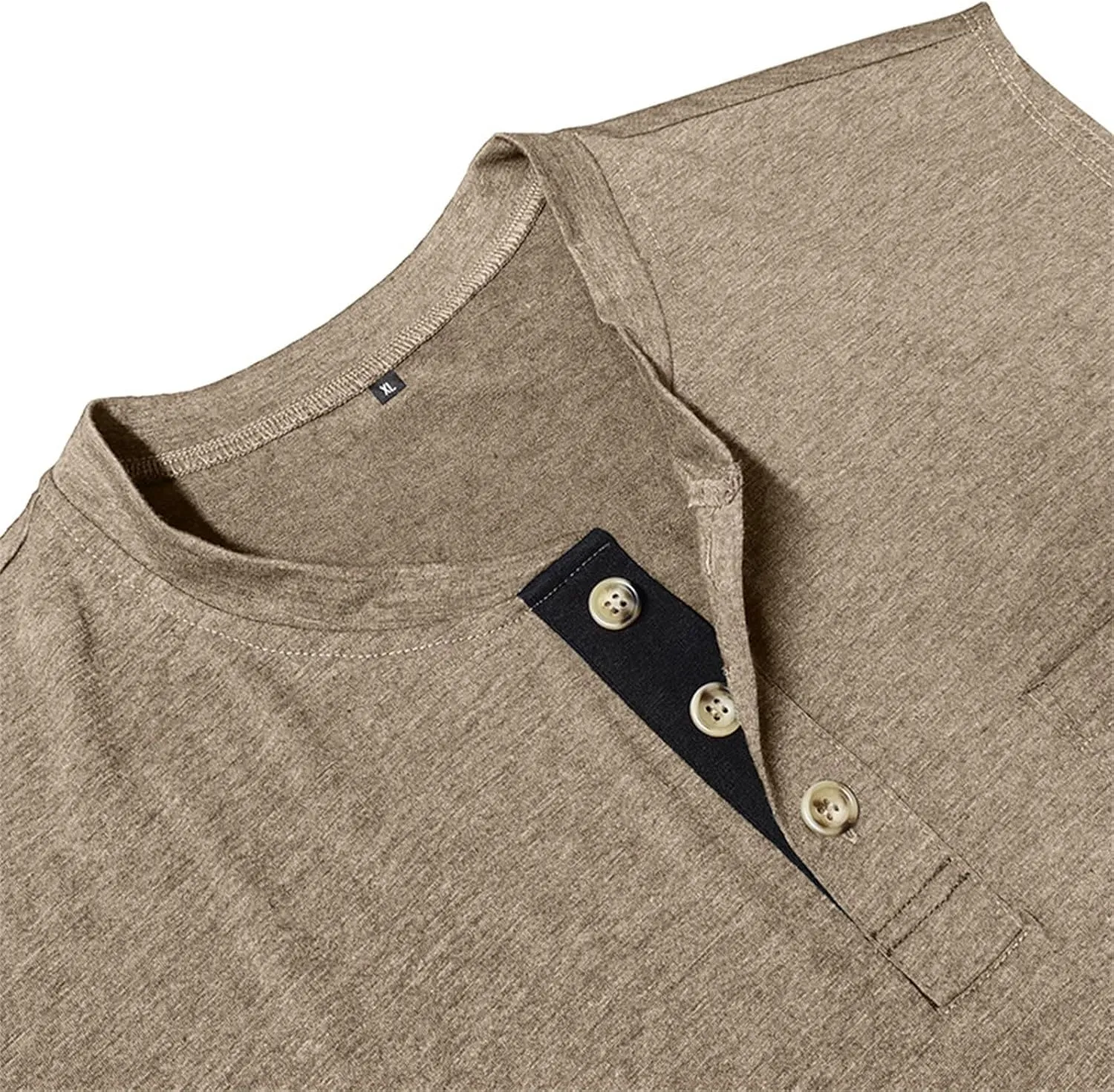 Mens Slim Fit Muscle Tank Tops Sleeveless Round Neck Workout Gym Big and Tall Button up Henley Shirt Casual Basic