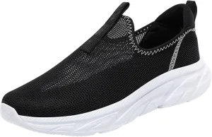 Mens Slip On Men Sports Shoes Fashionable Simple and Solid Color The New Pattern Summer Hollow Mesh Breathable
