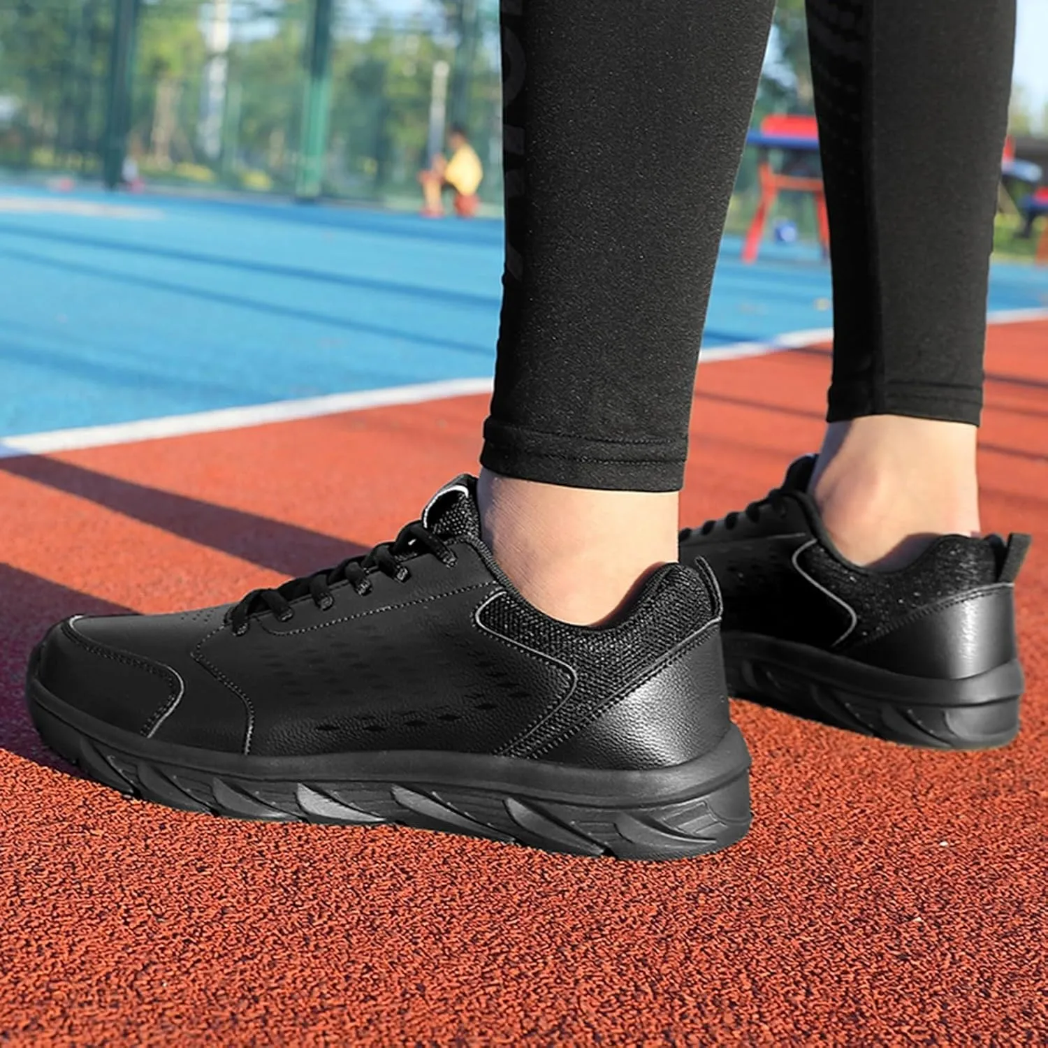 Mens Slip on Sneakers Black Shoes Mens Slip on Walking Shoes Blade Tennis Shoes Mens Tennis Shoes Tennis Court Shoes