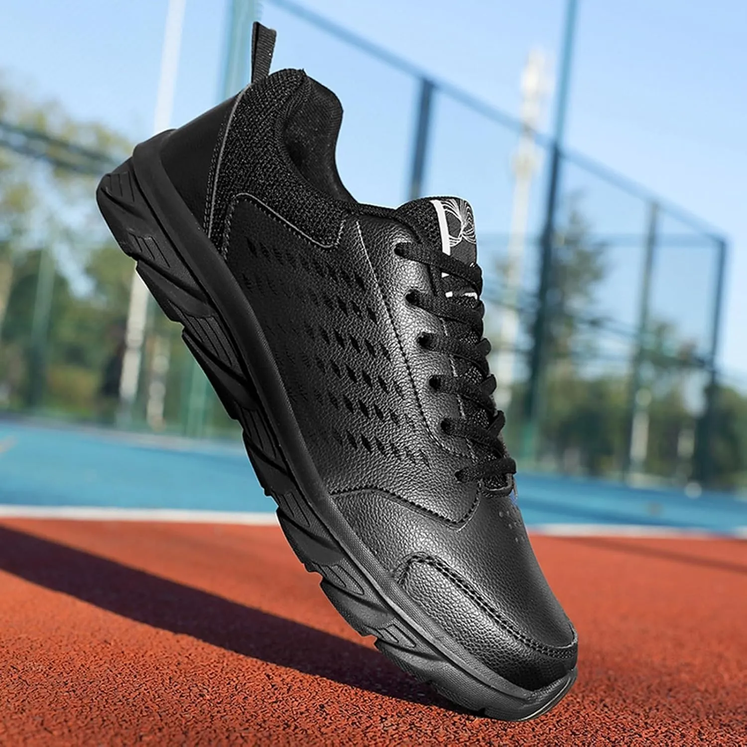 Mens Slip on Sneakers Black Shoes Mens Slip on Walking Shoes Blade Tennis Shoes Mens Tennis Shoes Tennis Court Shoes