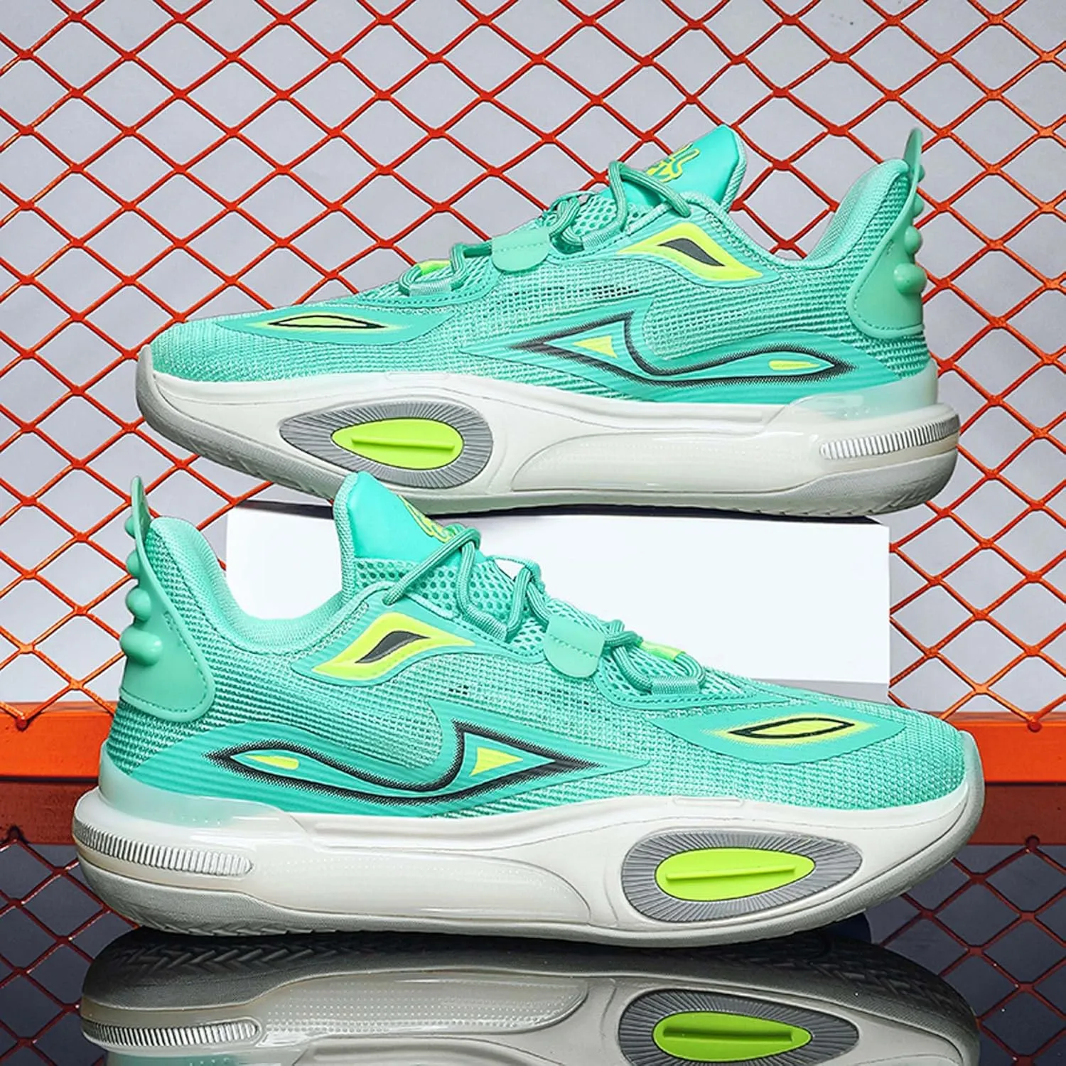 Men's Sports Basketball Shoes Fashion Sneakers Non-Slip Breathable Training Running Shoes Women's Outdoor Tennis Fitness Walking Sneakers