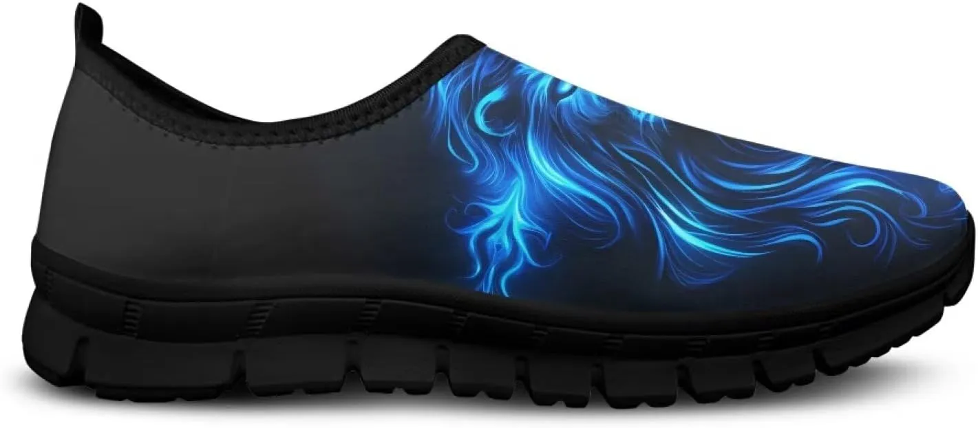 Men's Supportive Running Shoes Fashion Casual Athletic Shoes Elastic Cushioned Walking Travel Shoe for Daily Dating Size 5-14 Black Sole