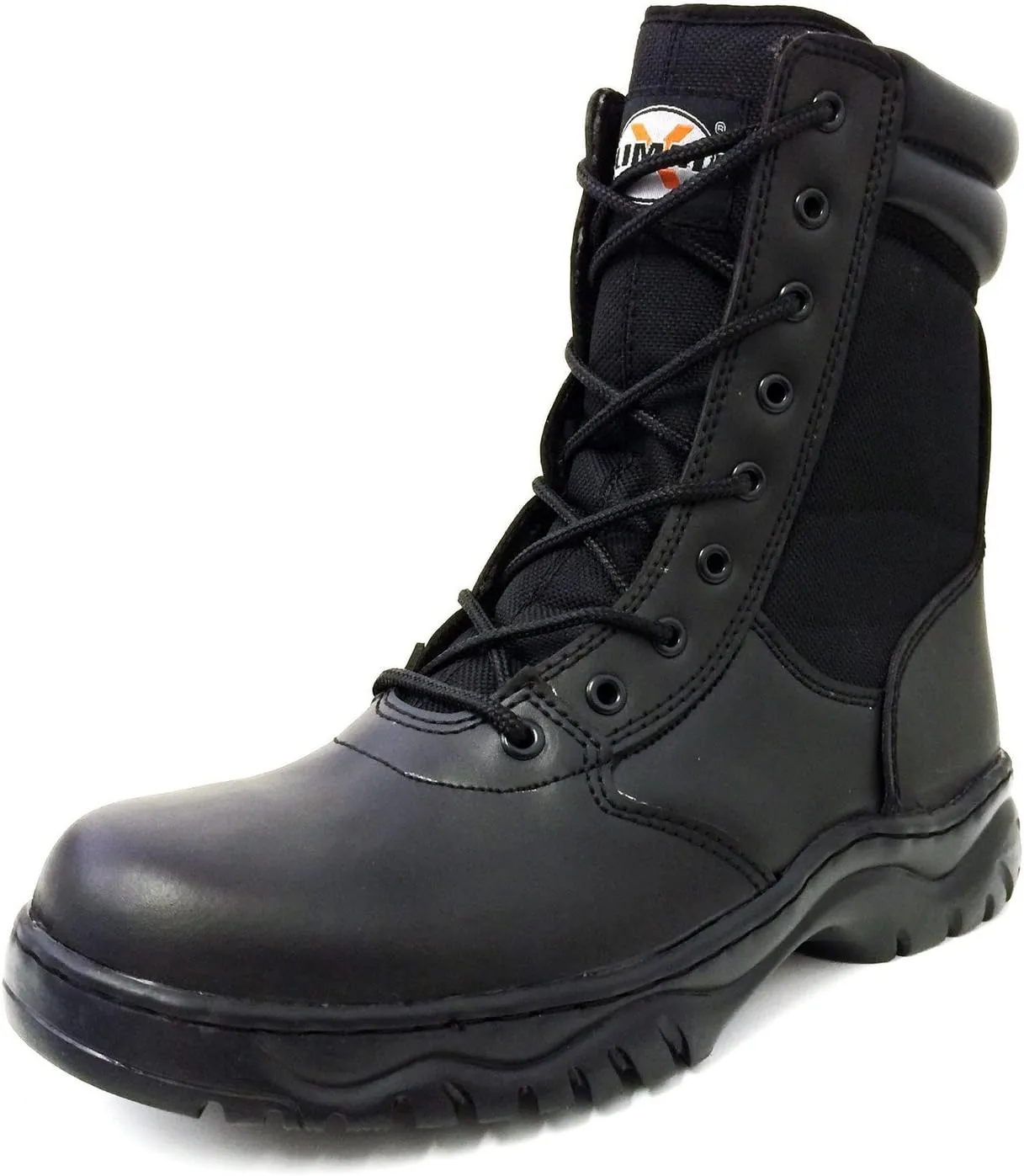 Men's Tactical Boots Black Side Zipper 8" Combat Military Swat Work Shoes