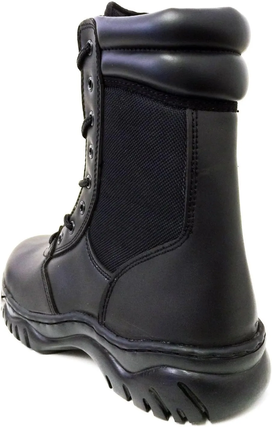 Men's Tactical Boots Black Side Zipper 8" Combat Military Swat Work Shoes