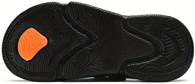 Men's Trendy Street Style Chunky Slippers Sandals, Comfy Non Slip Casual Durable Soft Sole EVA Slides, Men's Sandals
