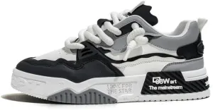 Men's Trendy Stylish Sneakers, Comfortable Breathable Wear-Resistant Skateboard Shoes for All Seasons Fashion Men’s Platform Chunky Sneakers,Street Style Footwear Shoes Size 6.5-10