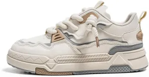 Men's Trendy Stylish Sneakers, Comfortable Breathable Wear-Resistant Skateboard Shoes for All Seasons Fashion Men’s Platform Chunky Sneakers,Street Style Footwear Shoes Size 6.5-10