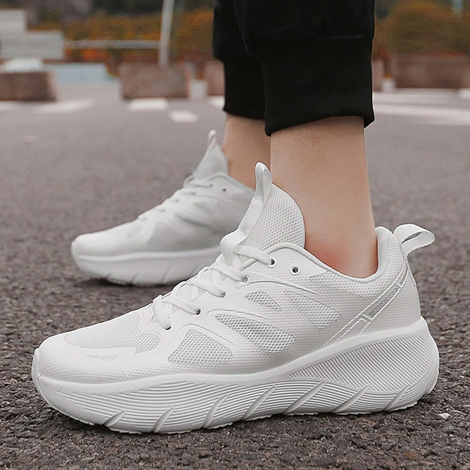 Men's Women's Basketball Shoes Fashion High Top Sneakers Arch Support Running Shoes Lightweight Casual Walking Shoes Outdoor Non-Slip Fitness Tennis Shoes