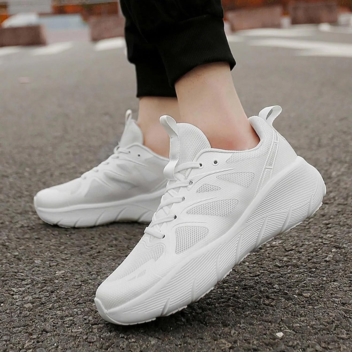 Men's Women's Basketball Shoes Fashion High Top Sneakers Arch Support Running Shoes Lightweight Casual Walking Shoes Outdoor Non-Slip Fitness Tennis Shoes