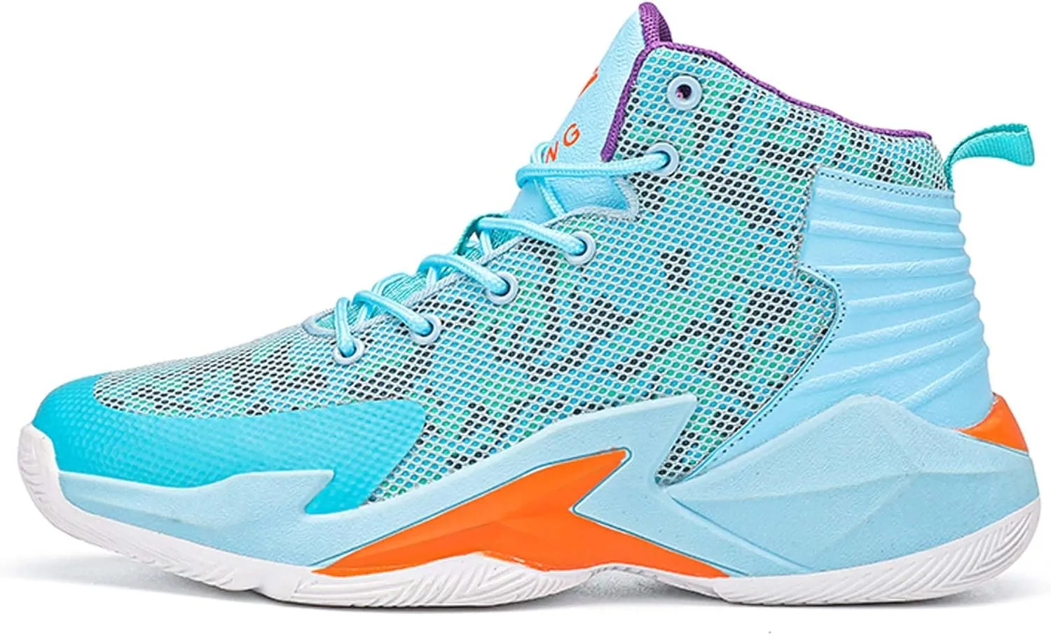 Men's Women's Fashion Basketball Shoes Lightweight High Top Sneakers Teenagers School Training Non-Slip Running Shoes Outdoor Casual Walking Shoes