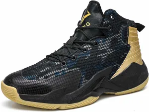 Men's Women's Fashion Basketball Shoes Lightweight High Top Sneakers Teenagers School Training Non-Slip Running Shoes Outdoor Casual Walking Shoes