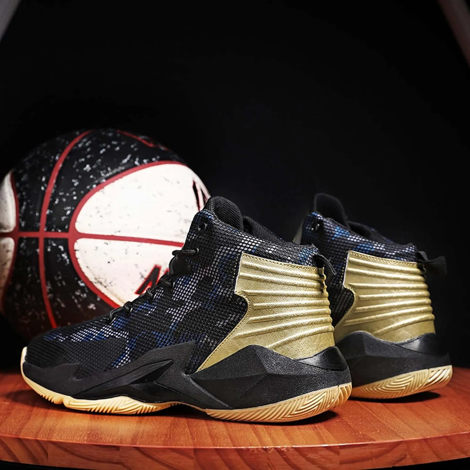Men's Women's Fashion Basketball Shoes Lightweight High Top Sneakers Teenagers School Training Non-Slip Running Shoes Outdoor Casual Walking Shoes
