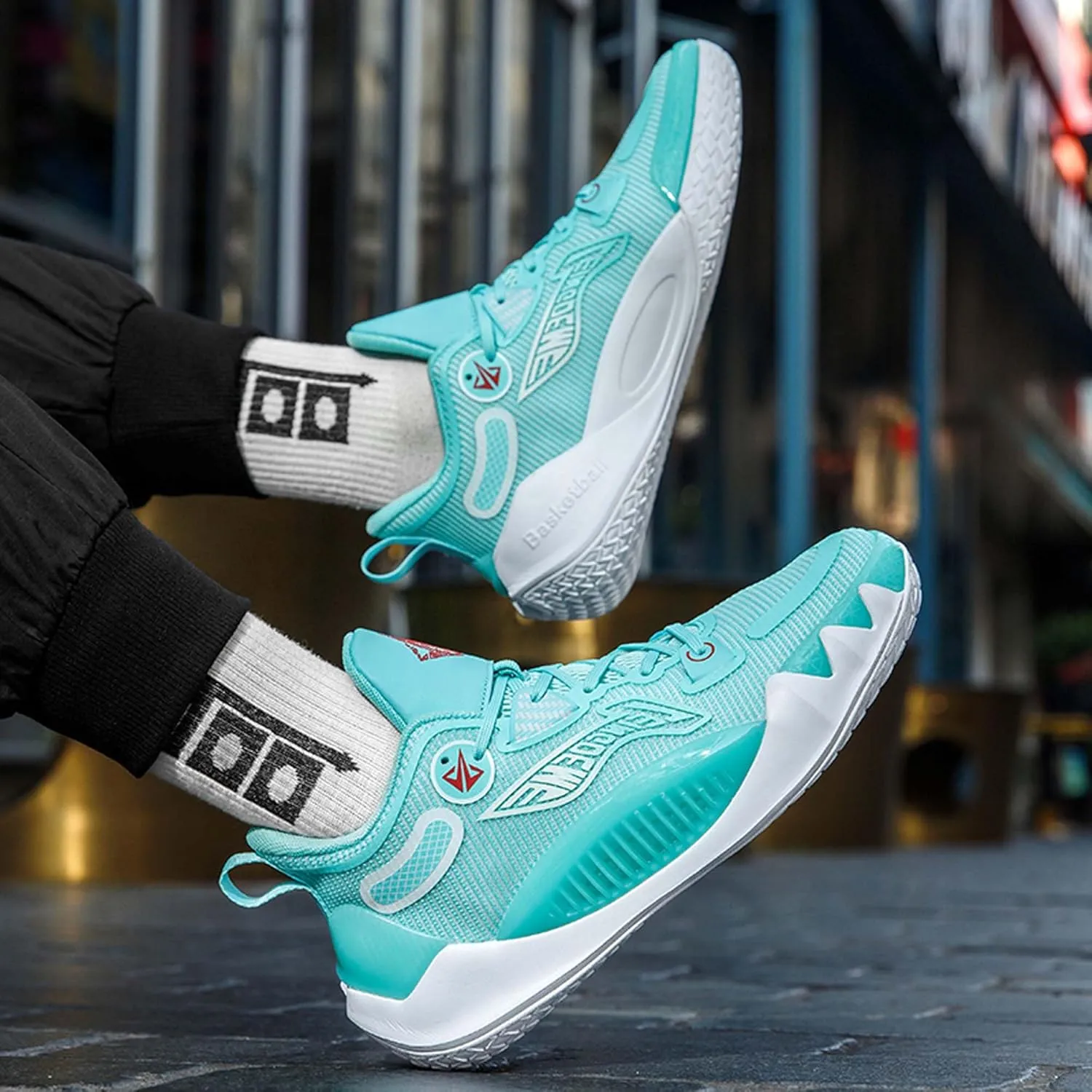 Men's Women's Unisex High Top Basketball Shoes with Arch Support and Non-Slip Design,Outdoor Walking Running Training Fitness Casual Fashion Sneakers