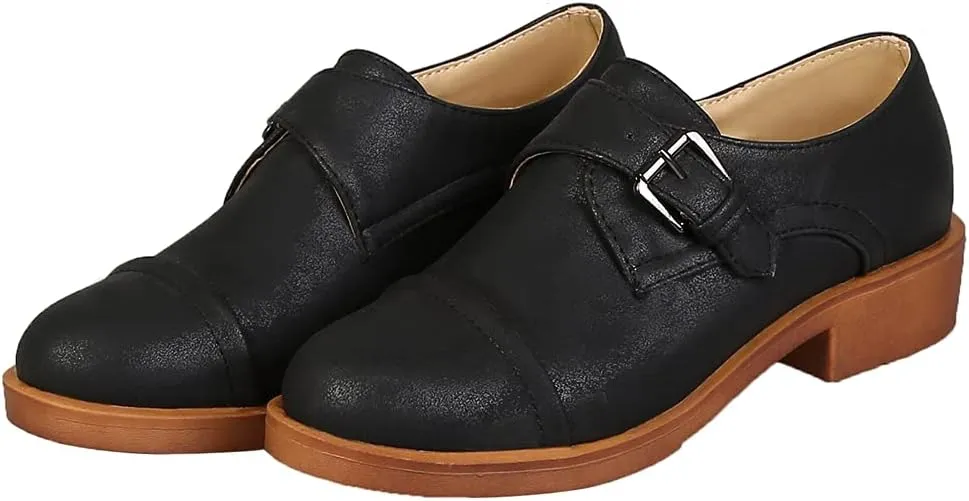 MIOKE Women's Classic Slip On Tassel Penny Loafers Patent Leather Flat Low Heel Fringed School Oxford Shoes