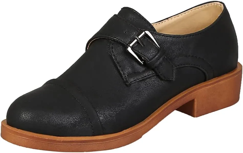 MIOKE Women's Classic Slip On Tassel Penny Loafers Patent Leather Flat Low Heel Fringed School Oxford Shoes