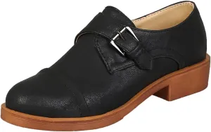 MIOKE Women's Classic Slip On Tassel Penny Loafers Patent Leather Flat Low Heel Fringed School Oxford Shoes