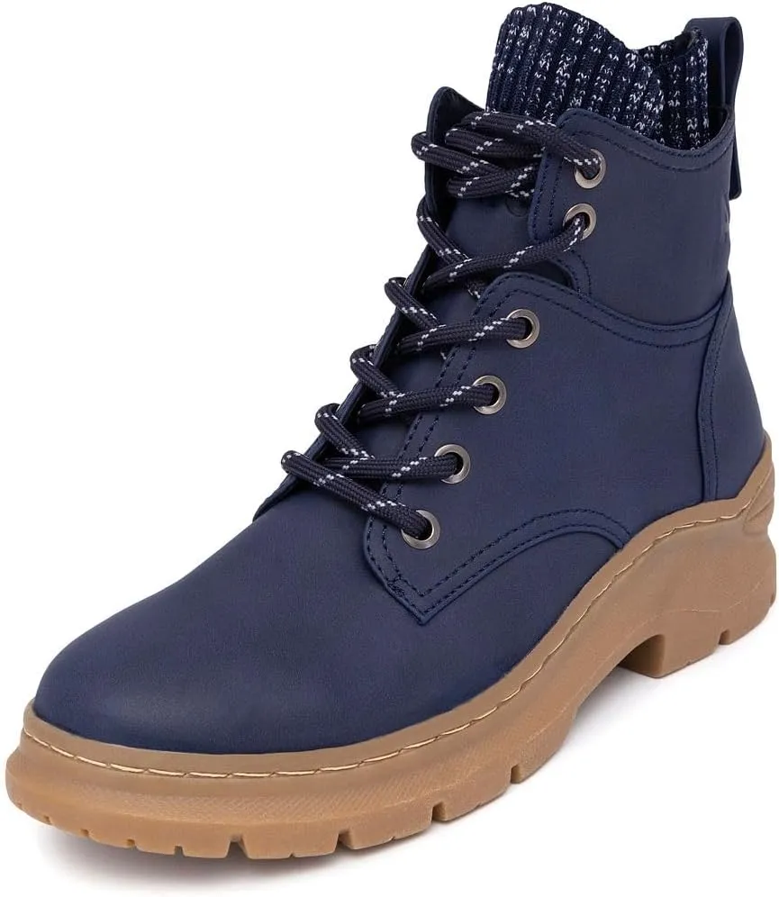 Nautica Women's Winter Hiking Boots - Warm Explorer No-Slip Lace-Up Ankle Bootie Hikes Adventures, and Outdoor Exploration, Insulated, Anti-Slip, and Grip Sole Footwear for Ladies