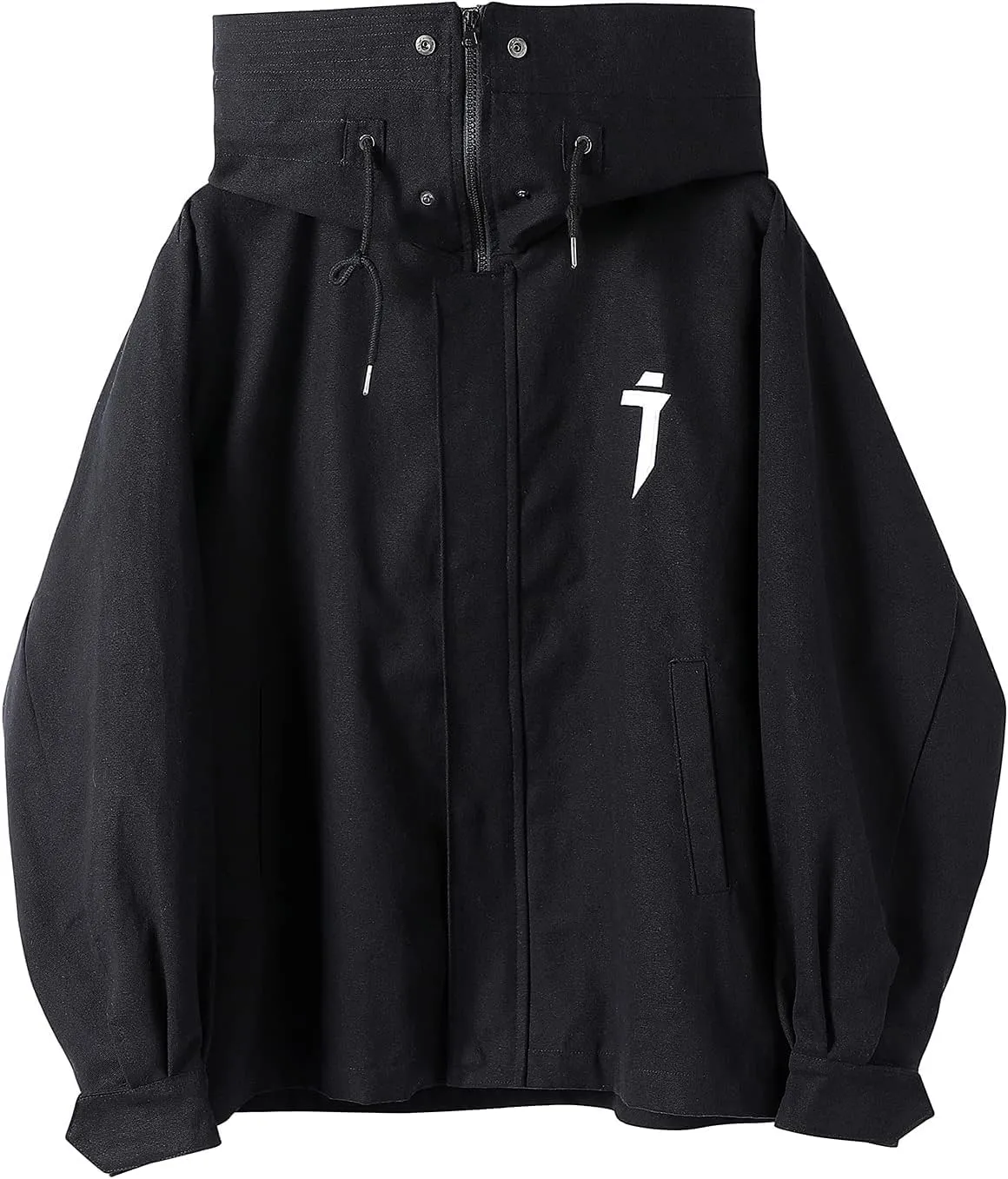 Niepce Inc Japanese Streetwear Zip Up Windbreaker Jackets for Men