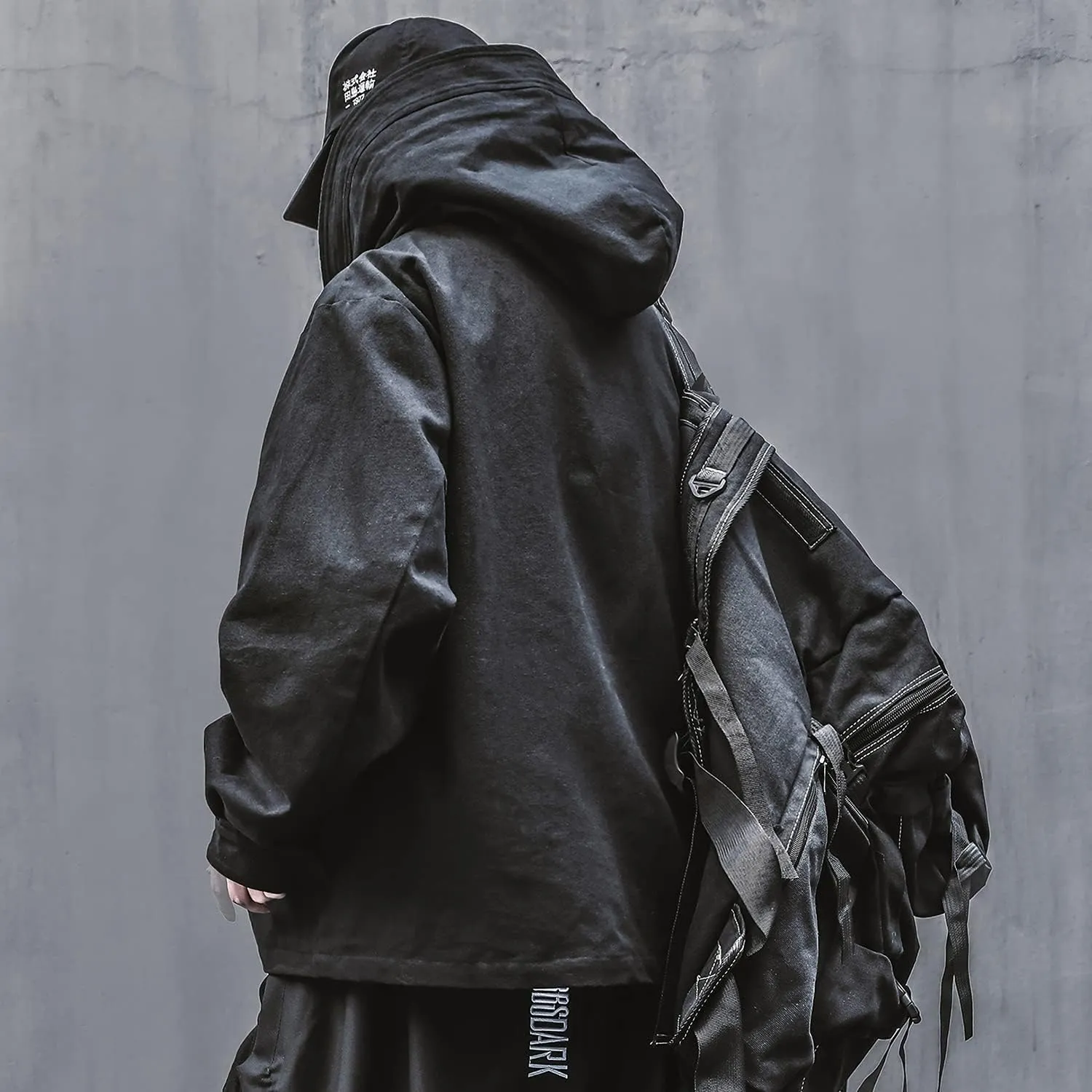 Niepce Inc Japanese Streetwear Zip Up Windbreaker Jackets for Men
