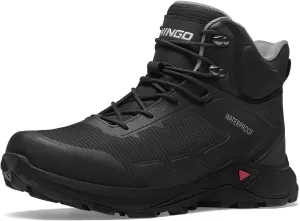 NINGO Men's Hiking Boots Waterproof Hiking Shoes Trail Shoes Lightweight Trekking Boots Comfortable Breathable Outdoor Boot Mid Ankle Boot for Camping, Backpacking, Mountain Trails
