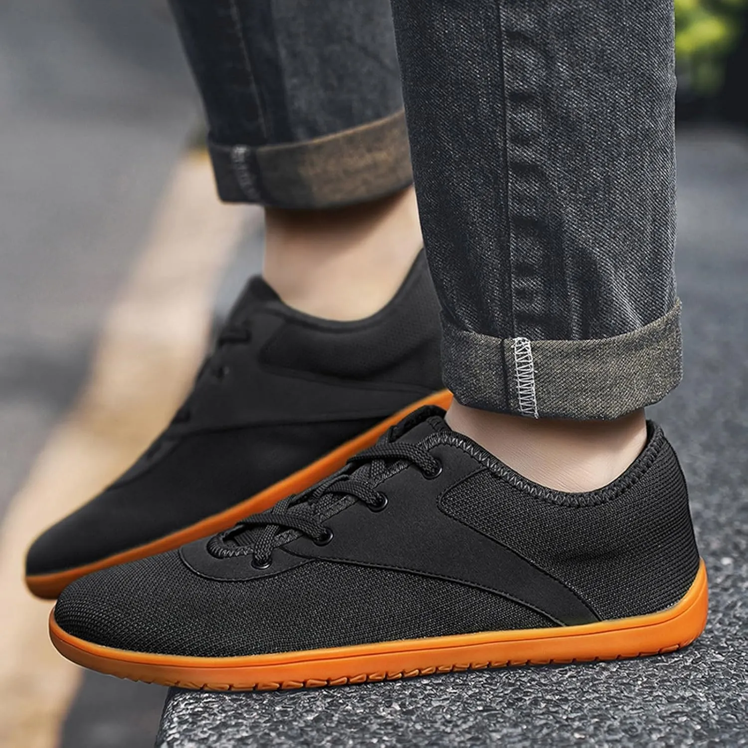 Non Slip Work Sport Shoes for Men Comfortable Breathable Lightweight Tennis Shoe Arch Support Plantar Fasciitis