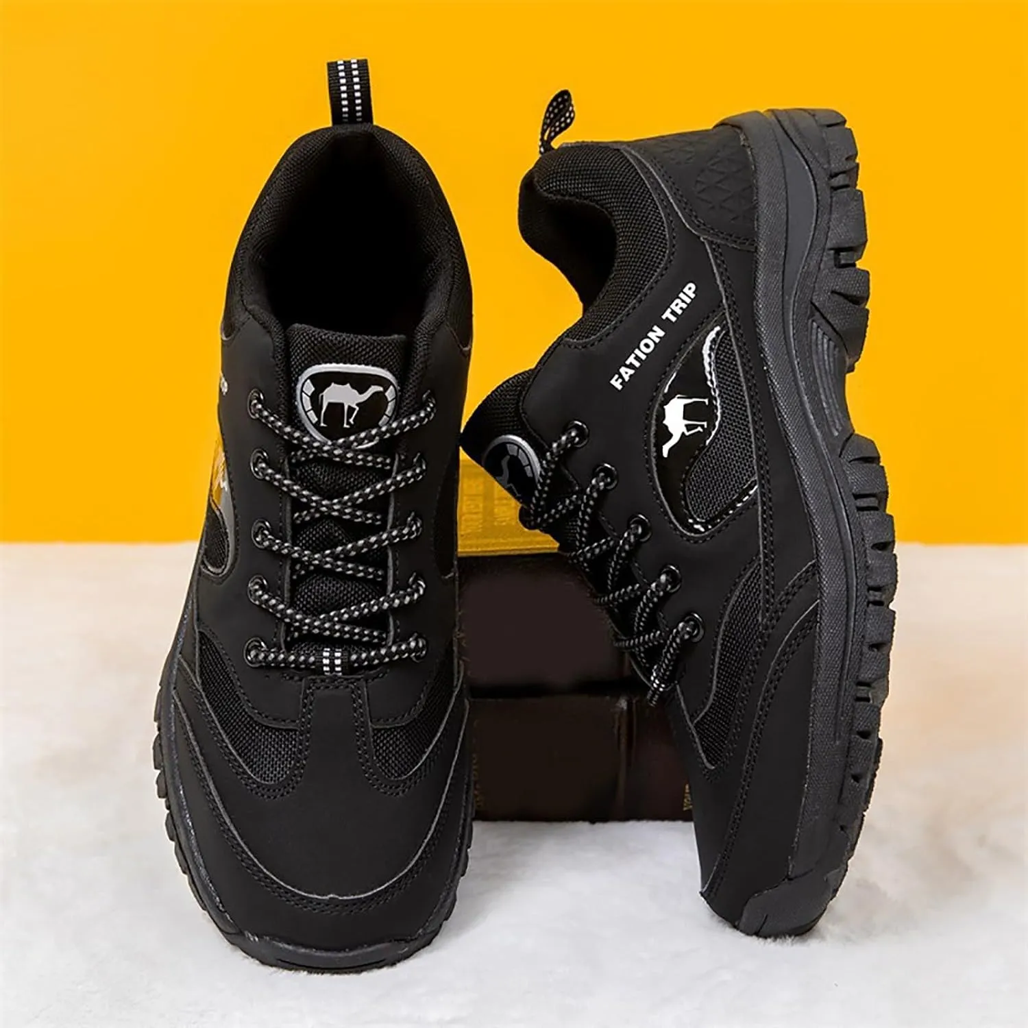 Non Slip Work Sport Shoes for Men Lace Up Lightweight Breathable Fashion Sneaker Men's Comfortable Dress Shoes