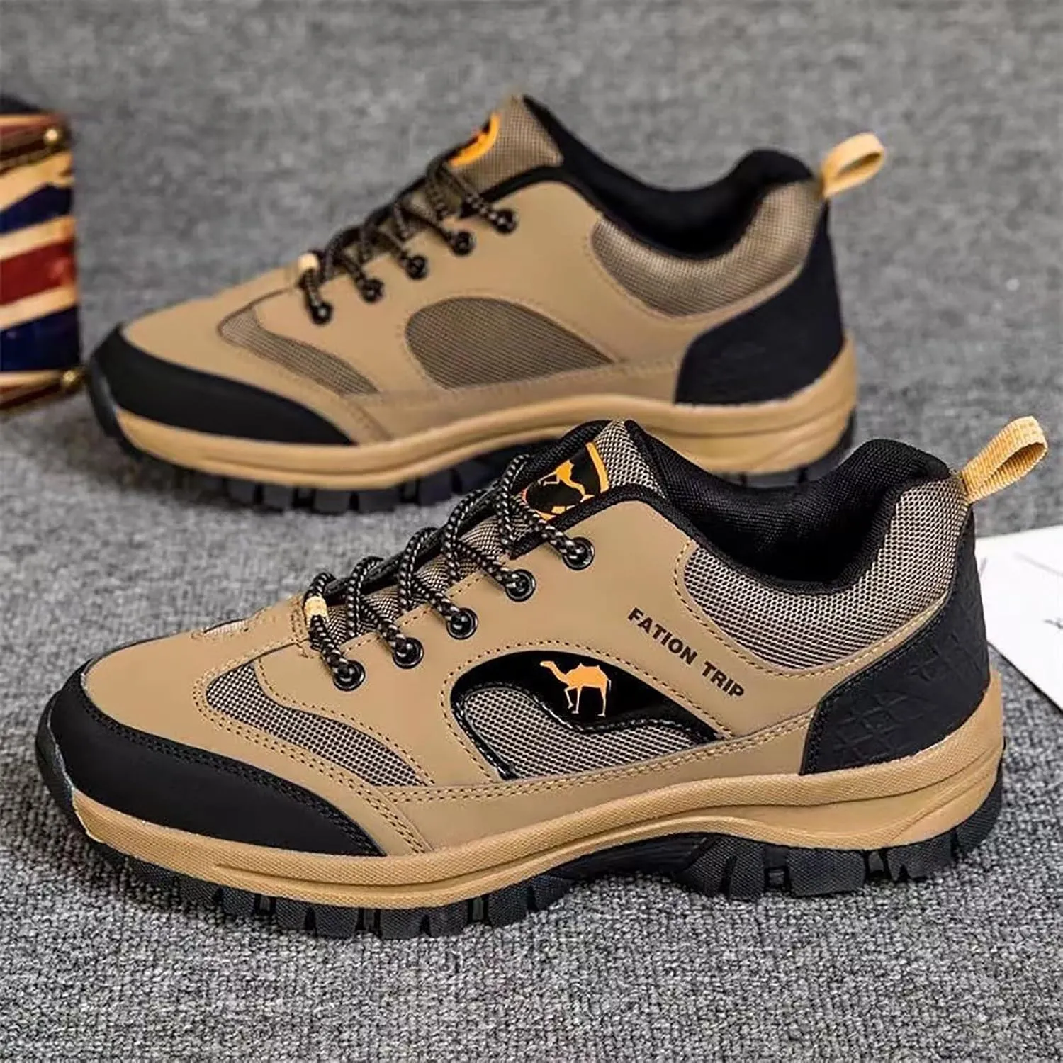 Non Slip Work Sport Shoes for Men Lace Up Lightweight Breathable Fashion Sneaker Men's Comfortable Dress Shoes