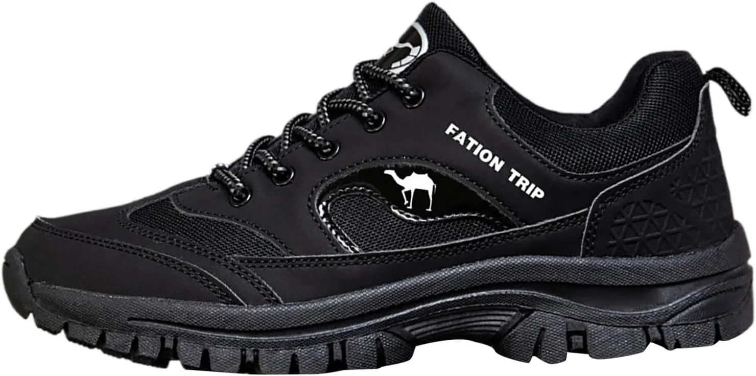 Non Slip Work Sport Shoes for Men Lace Up Lightweight Breathable Fashion Sneaker Men's Comfortable Dress Shoes