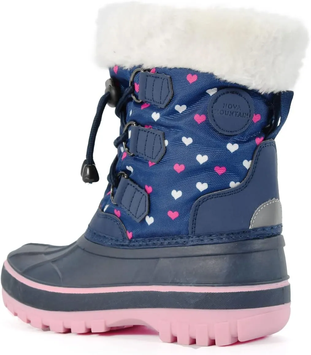 Nova Mountain Boy's and Girl's Waterproof Winter Snow Boots