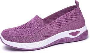 Orthopedic Slip On Shoes for Women Comfortable Orthotic Slip On Casual Sneakers Breathable Lightweight Walking Shoes