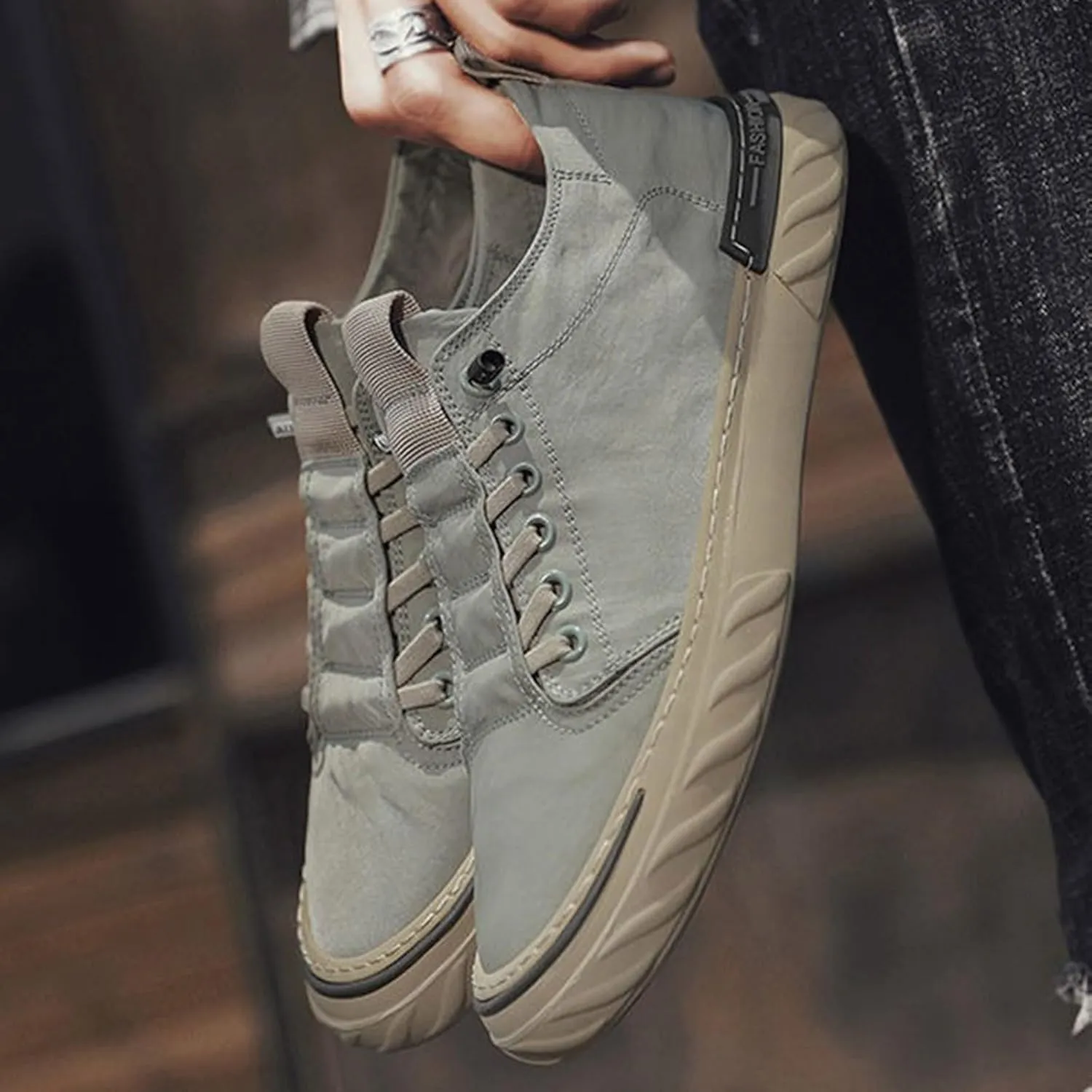 Outdoor Jogging Sneakers for Men Breathable Elastic Fly Woven Mesh Sneaker Memory Foam Versatile Shoes for Men