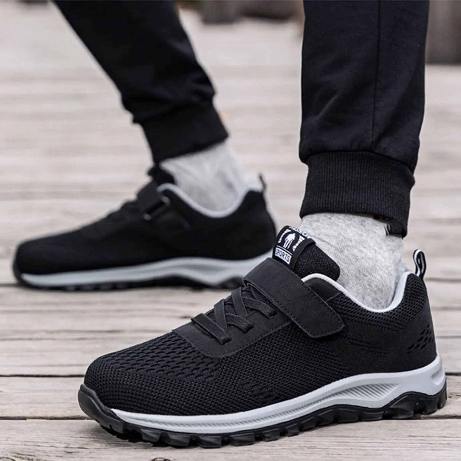 Outdoor Jogging Sneakers for Men Casual Sneaker Mesh Breathable Walking Shoe Athletic Fashion Sneakers for Men