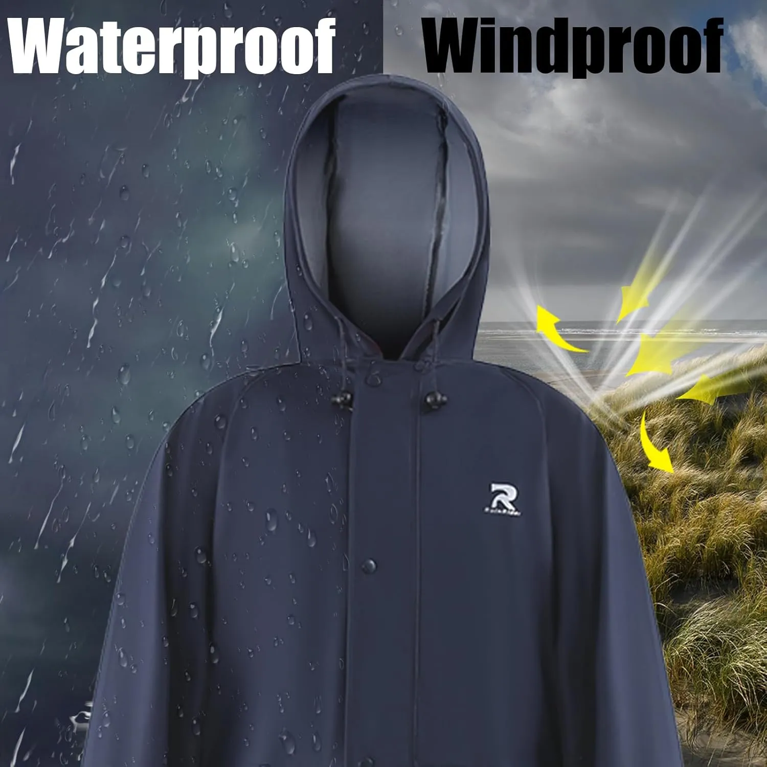 Rain Suits for Men Women Waterproof One Piece Rain Gear Heavy Duty Workwear