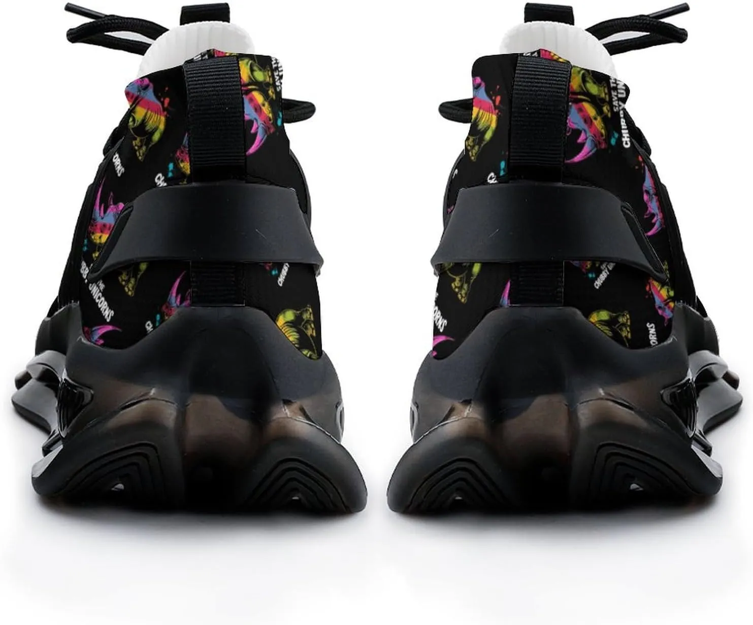 Rainbow Rhinoceros Men's Running Shoes Lightweight Walking Shoe Breathable Sneaker