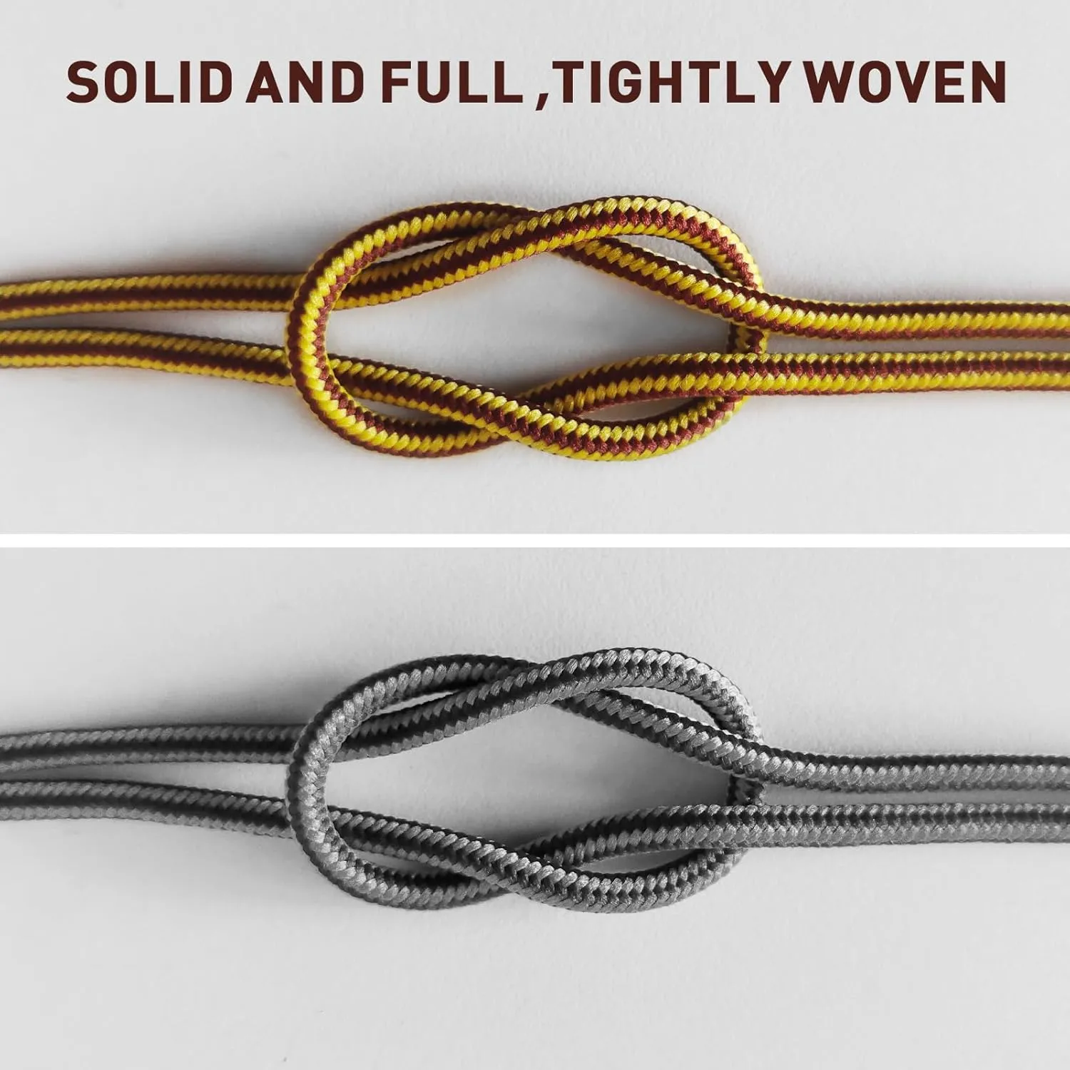Round Boots Laces for Red Wing Work Boots, 3/16"(4.5mm) Heavy Duty Shoe Strings Replacement for Hunting Combat Boot