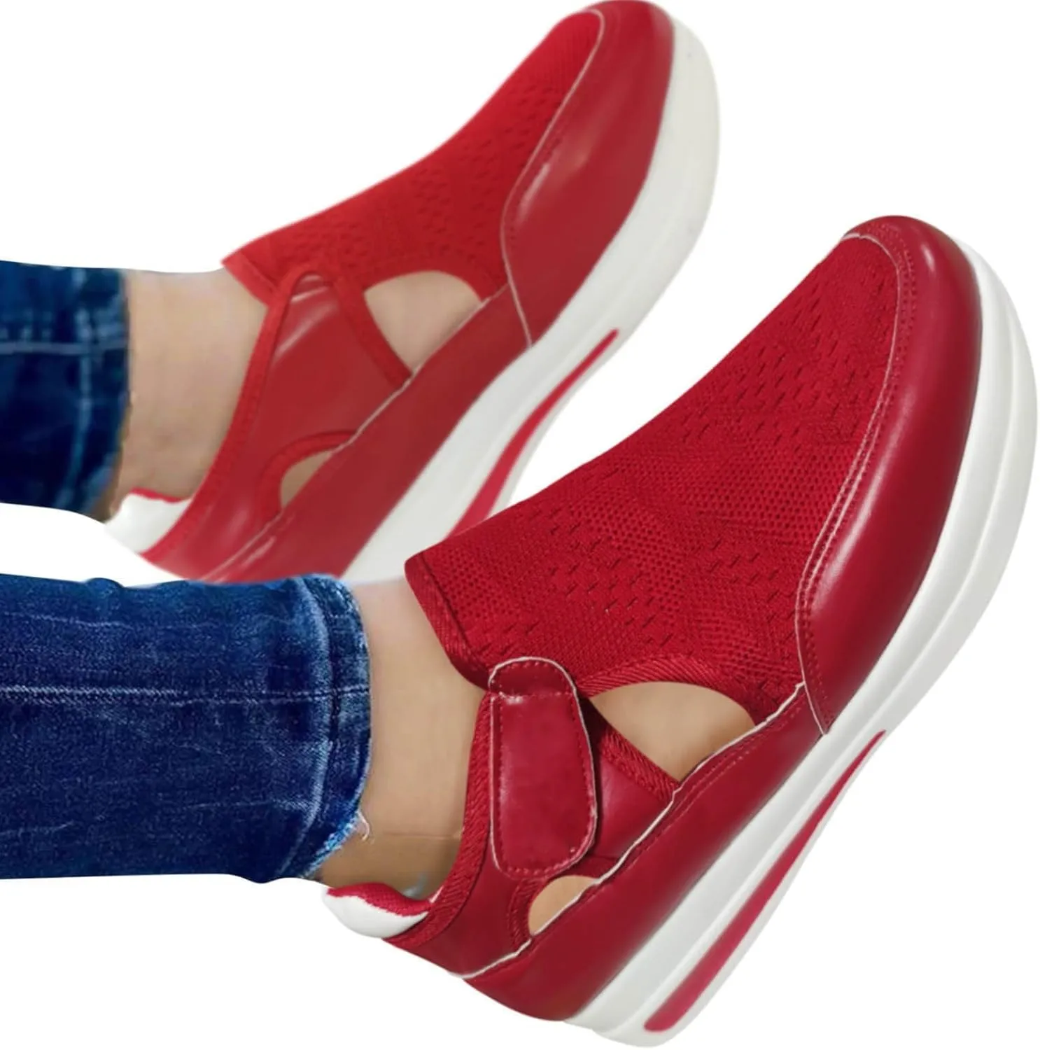 Running Shoes for Women Wide Feet Zapatos Comodos para Mujer De Vestir Platform High Top Canvas Shoes for Women High Heel Wedge Sneakers for Women Size 11 Women Slip On Tennis Shoes Size 10