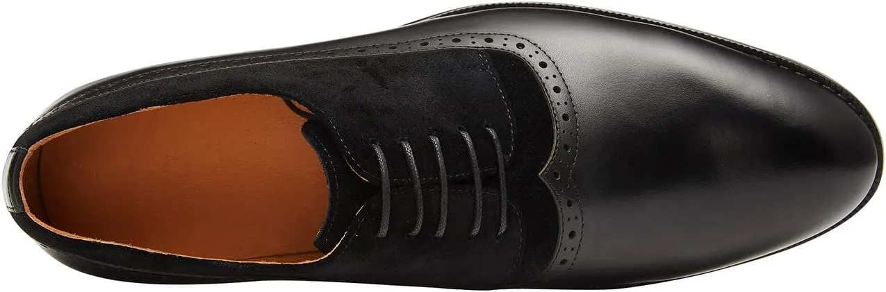 Santimon Men's Oxfords Leather Business Casual Formal Dress Shoes Wingtip Brogue Tuxedo Wedding Shoes for Men