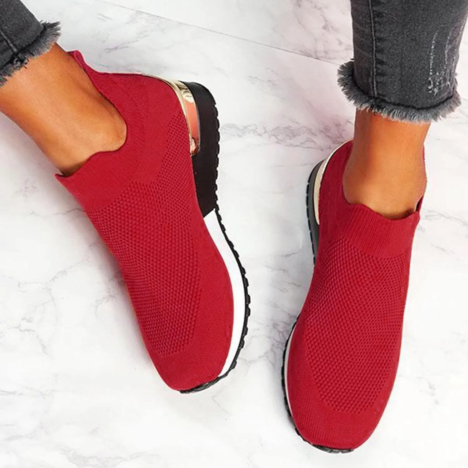 Slip On Sneakers Women Arch Support White Fashion Sneakers for Women 2023 Slip On Gym Shoes for Women Womens Running Shoes Size 11 Black Slip On Sneakers Women Black