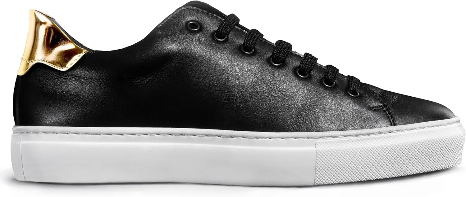 Sneakers | 100% Made in Italy White Sneakers - Real Italian Leather Tennis Shoes - Casual Dress for Walking, Work and Daily Wear - Comfortable, Lightweight, Everyday Fashion Footwear
