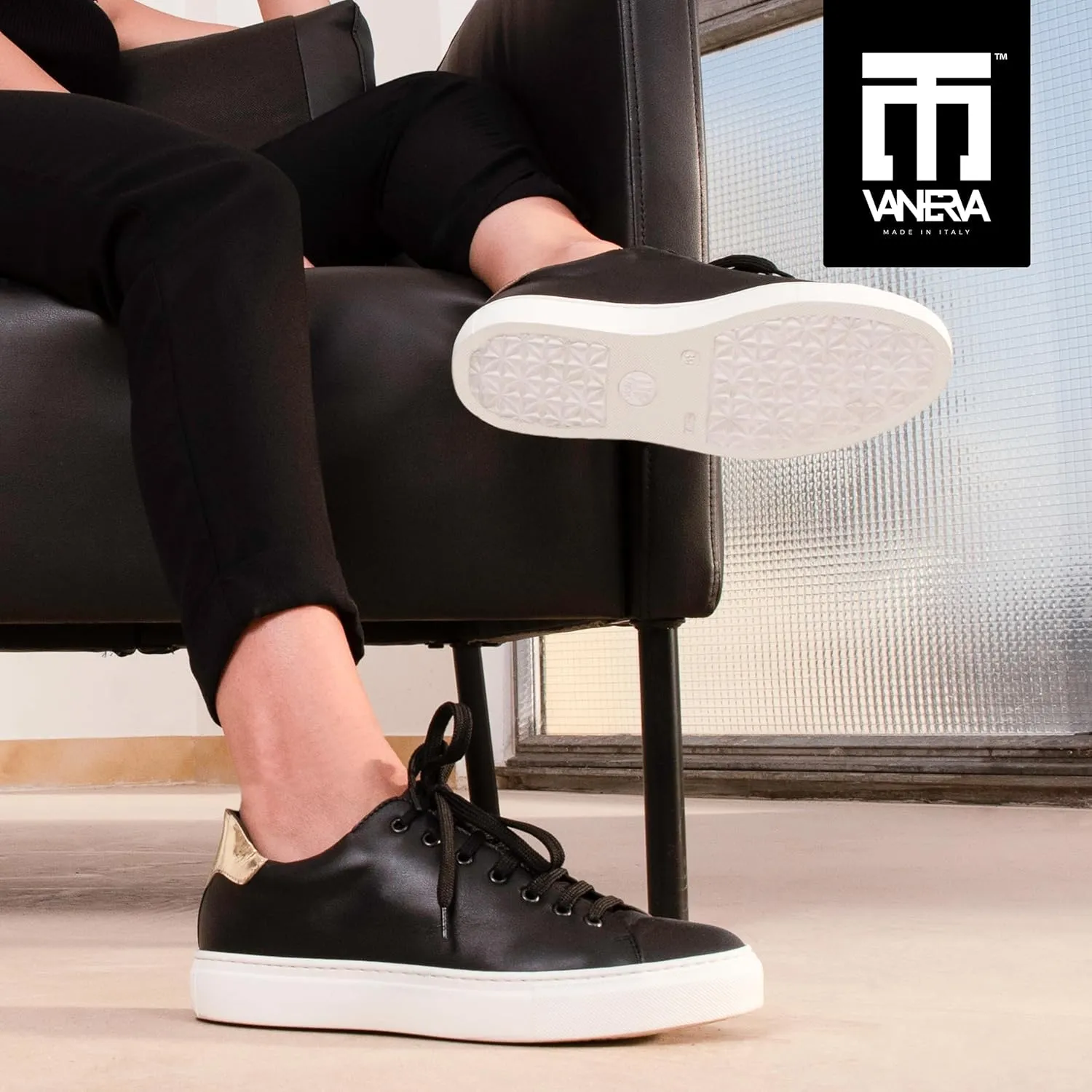 Sneakers | 100% Made in Italy White Sneakers - Real Italian Leather Tennis Shoes - Casual Dress for Walking, Work and Daily Wear - Comfortable, Lightweight, Everyday Fashion Footwear