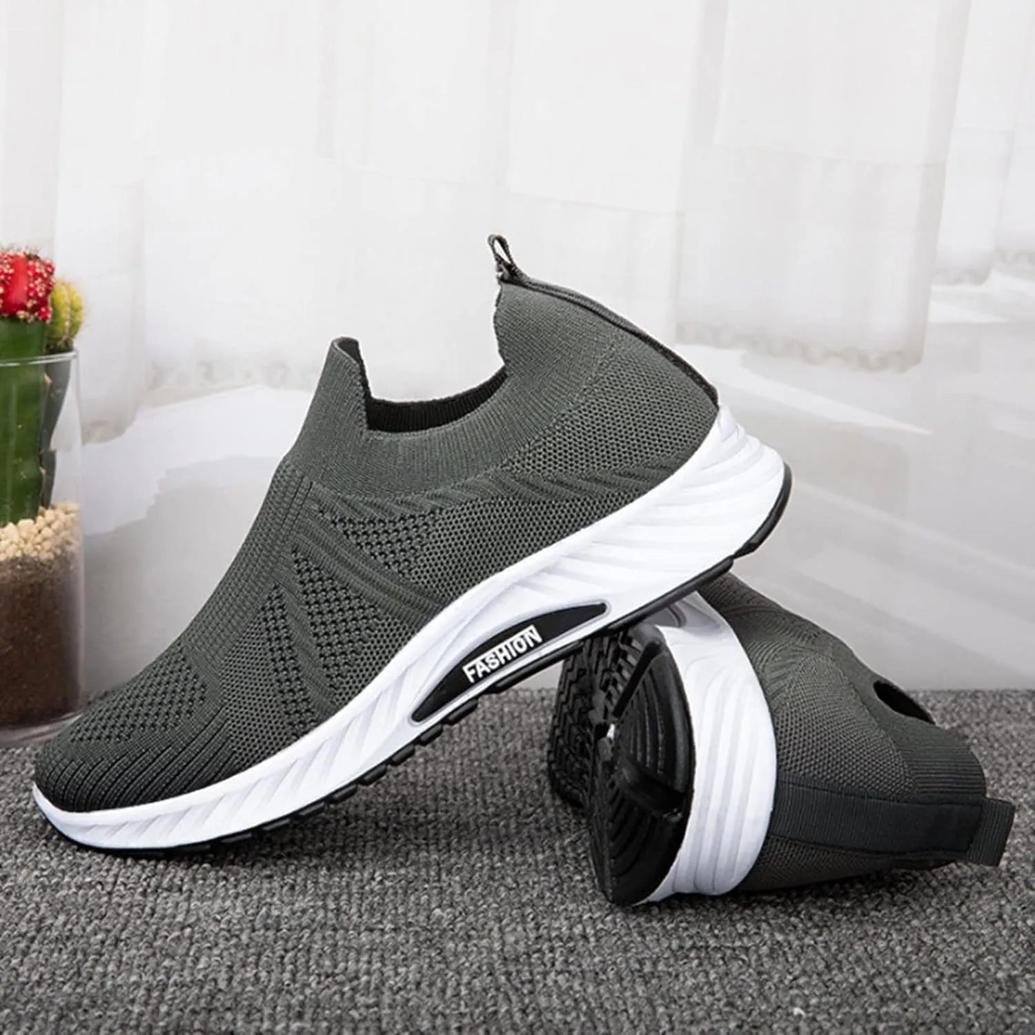 Sneakers Business Breathable Wedges Slip on Men's Fashion Casual Outdoor Breathable Leisure Shoes Men's