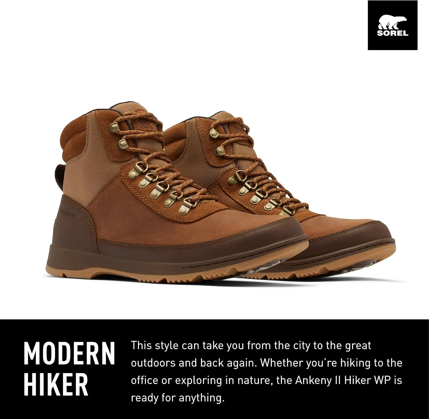 SOREL Men's Ankeny ll Hiker Plus Waterproof Boot