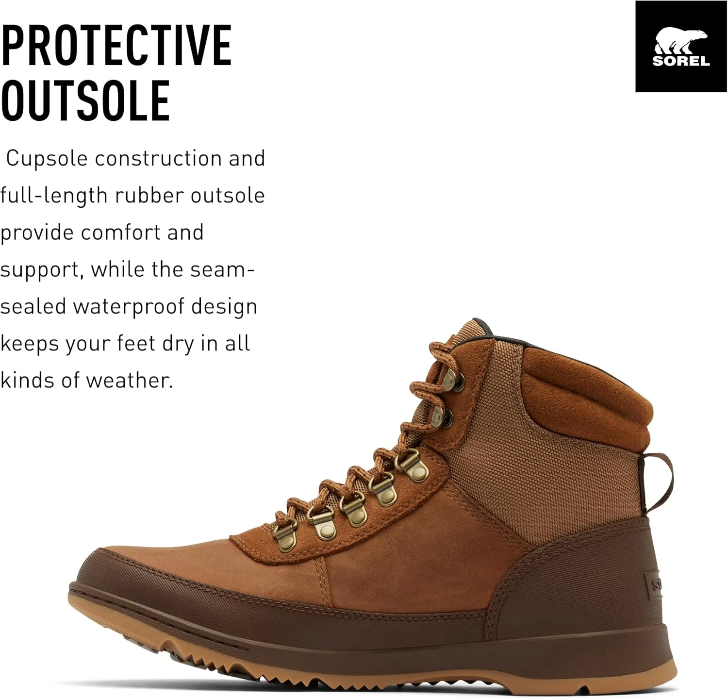 SOREL Men's Ankeny ll Hiker Plus Waterproof Boot