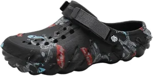 Stylish Men's Color Block Chunky Clogs - Non-Slip, Durable, Breathable EVA Slippers for Summer - Stylish Street Style Footwear with Cut-Out Designs for Men