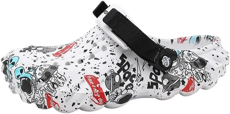 Stylish Men's Color Block Chunky Clogs - Non-Slip, Durable, Breathable EVA Slippers for Summer - Stylish Street Style Footwear with Cut-Out Designs for Men
